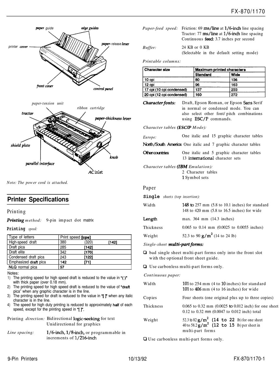 Принтер Epson FX-1170. Матричный принтер Epson FX-1170. Epson FX-870. Epson FX 1170 схема.