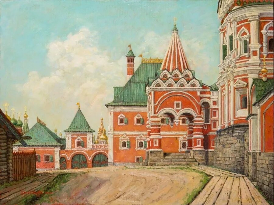 Алексей константинович соколов. Соборная площадь в москве 15 век. Искусство москвы 17 в. Аполлинарий васнецов москва 16 века. Искусство москвы 17 в.