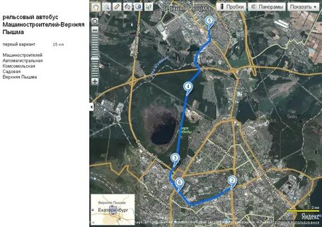 Автобусы верхняя пышма карта