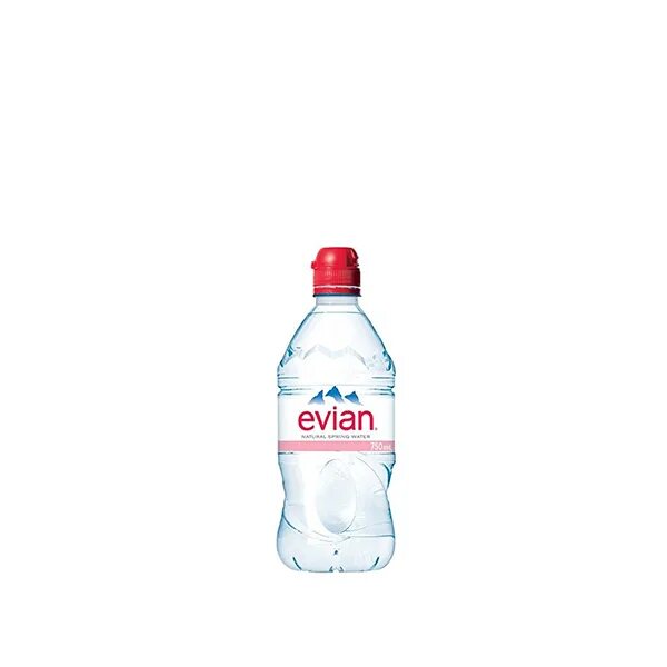 Маленькая вода. Эвиан 0.75 ПЭТ. Evian спортивная вода 0.75 мл. Вода питьевая 100 мл. Питьевая вода объемом 100 мл.