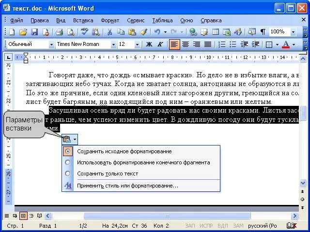 Копирование текста методом перетаскивания. Вставка для текста. редактирование текста в word. способы копирования и вставки текста. удаление текста.