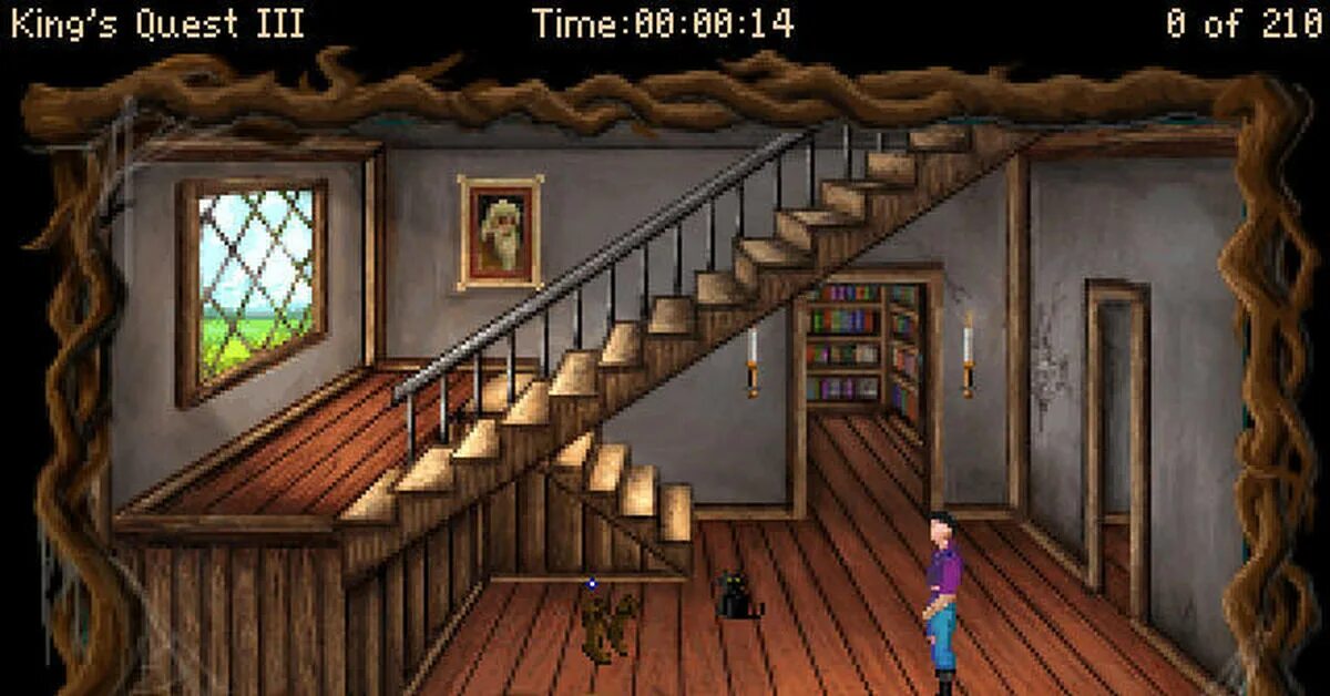 Как включить quest 3. Игра Kings Quest. King's Quest III. Кингс квест 3. Kings Quest dos.