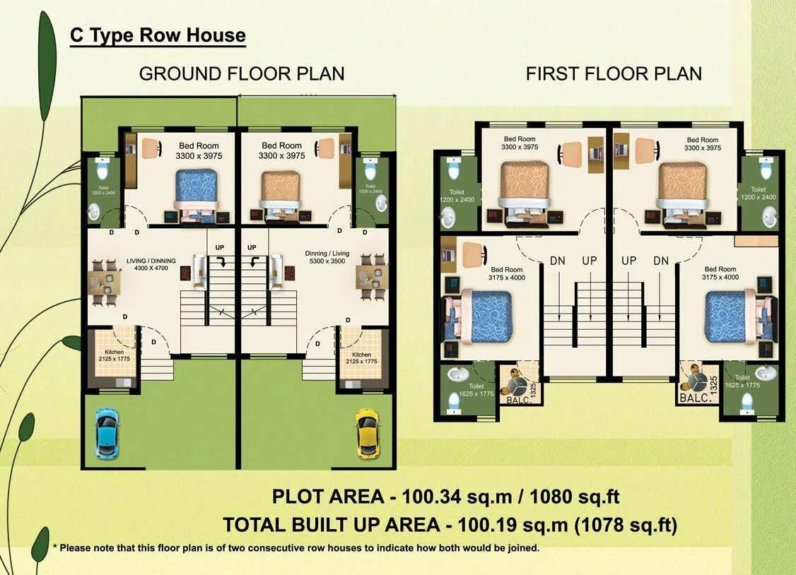 Type row. Row House Plan. Floorplan Row House. Ground Floor first Floor. Grounded House.