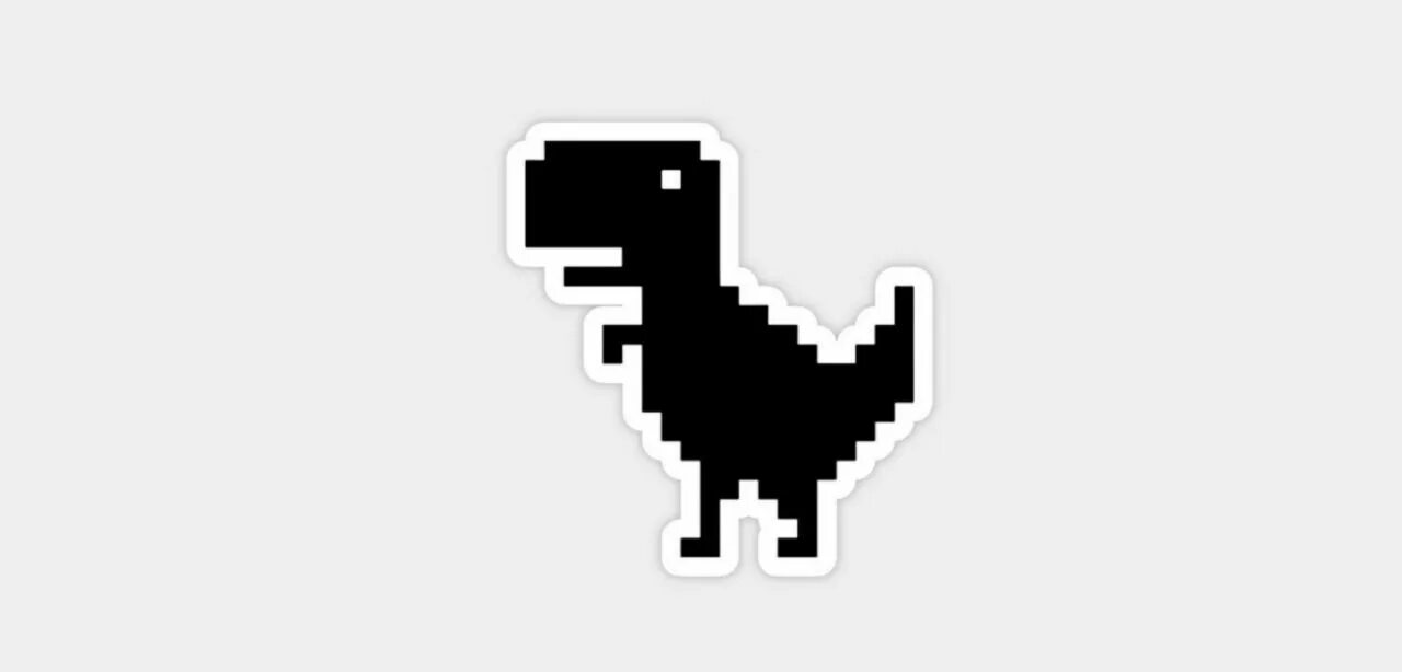 Динозавр chrome. Динозавр гугл без фона. Динозаврик из гугла без фона. Динозавр пиксель из гугл.