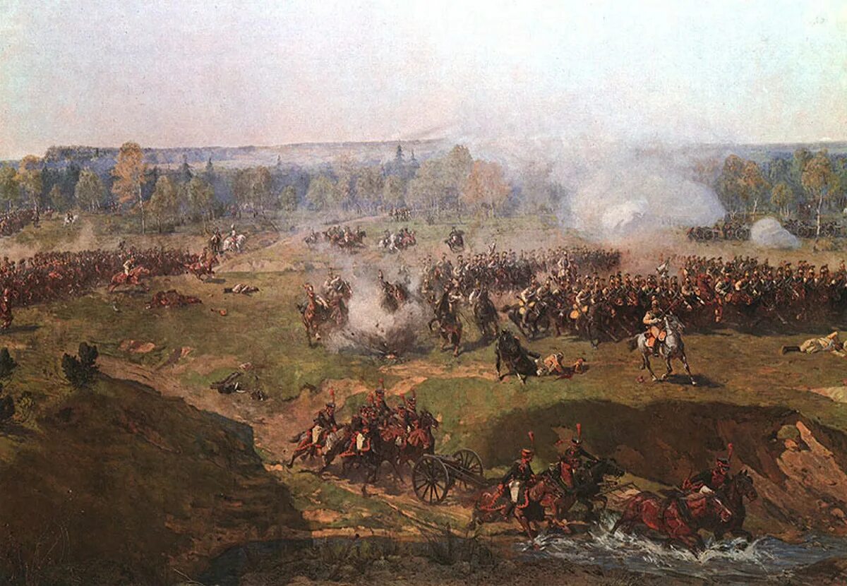 Панорама Франца Рубо Бородинская битва. Битва фонков