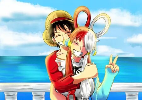 Luffy and Uta Color (One piece) Illust of Draw02 medibangpaint ONEPIECE Luf...