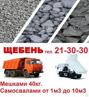 Гравий кг в м3