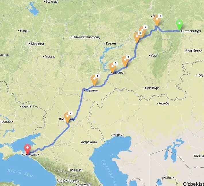 Краснодар екатеринбург на машине. Путь от Екатеринбурга до Анапы. Путь от Сочи до Екатеринбурга. Екатеринбург Сочи карта дорог. Карта Екатеринбург Сочи на машине.