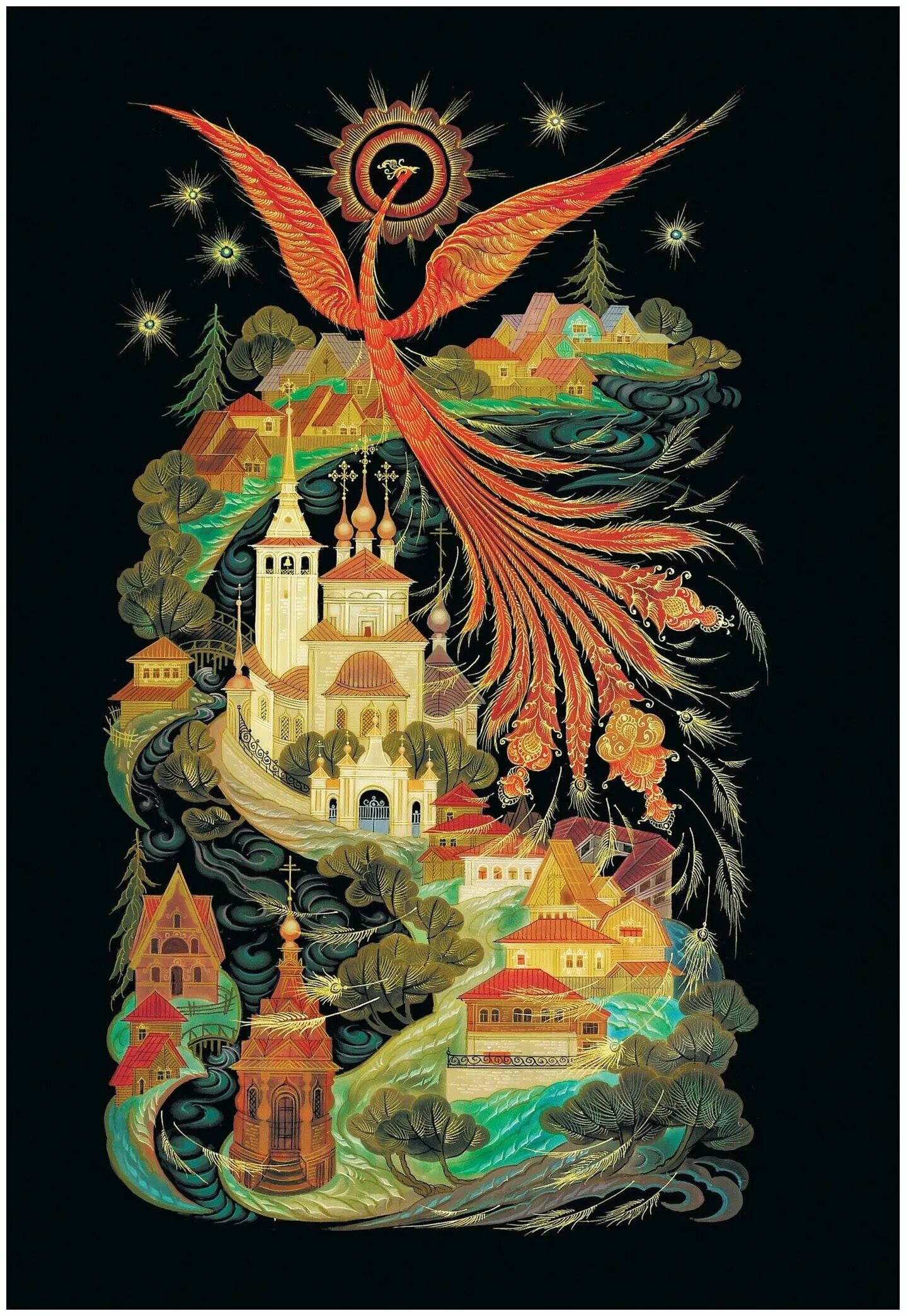 Лаковая миниатюра палех сказки. Жар птица палех. Искусство лаковой миниатюры палех. Рисунок палех. Палехская роспись.