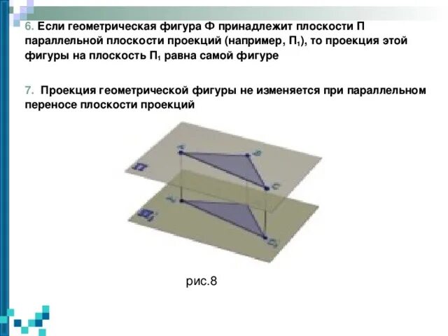 Параллельная проекция фигуры. Параллельная проекция фигуры на плоскость. Параллельное проектирование. Параллельное проектирование это в геометрии.