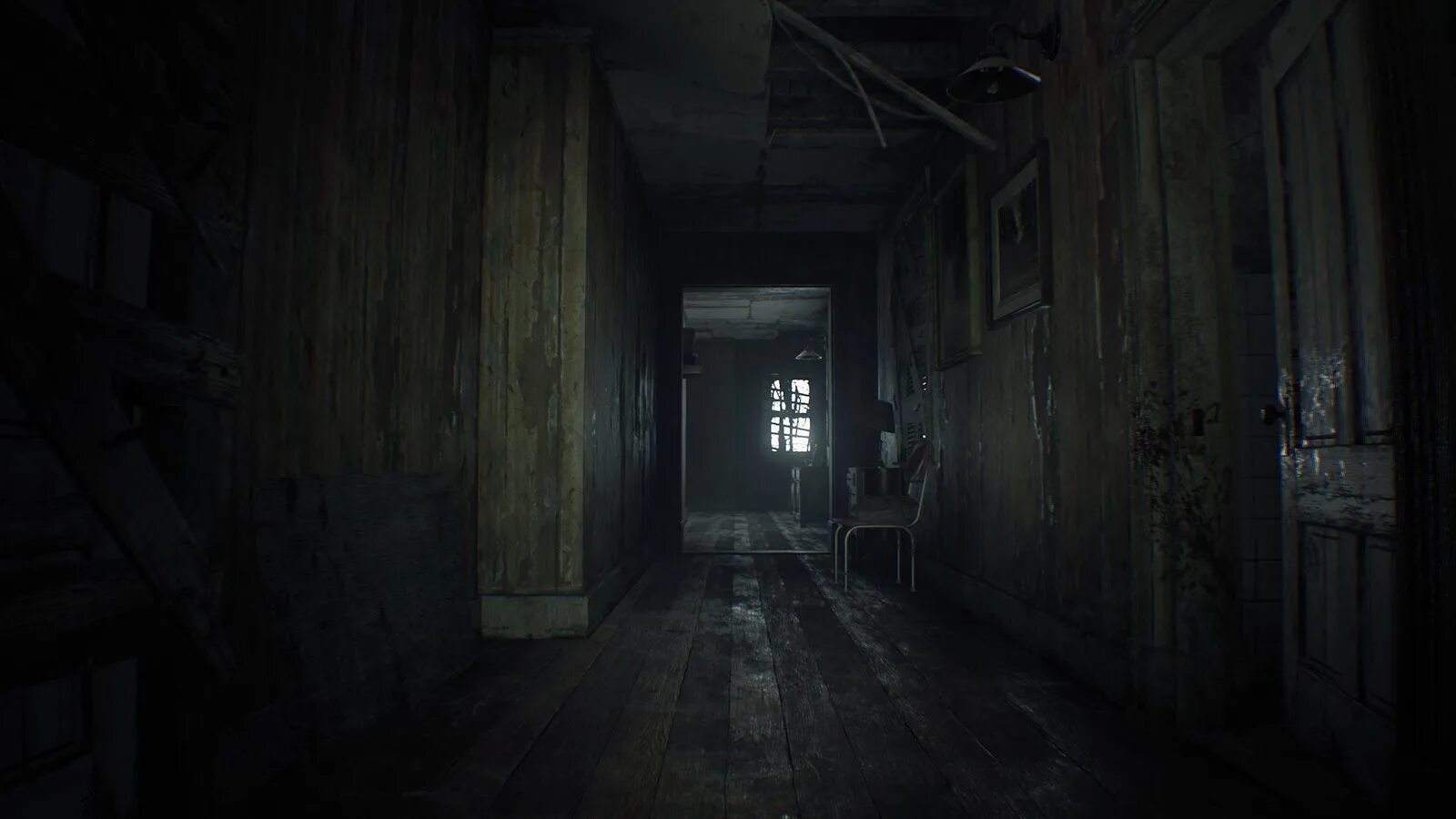 Дом Resident Evil 7 коридор.