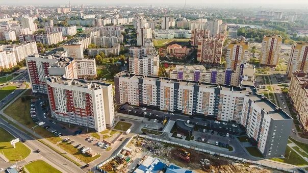 Аэросъемка мкр Сельма, мкр Первомайский, Спорткомплекс Янтарный, ул Согласия, ул