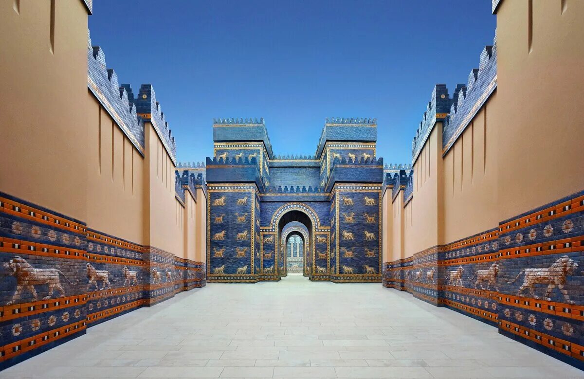 Ворота Богини Иштар в Вавилоне. Месопотамия ворота Иштар. Архитектура Вавилона ворота Богини Иштар. Ворота Богини Иштар-Аибуршабу.