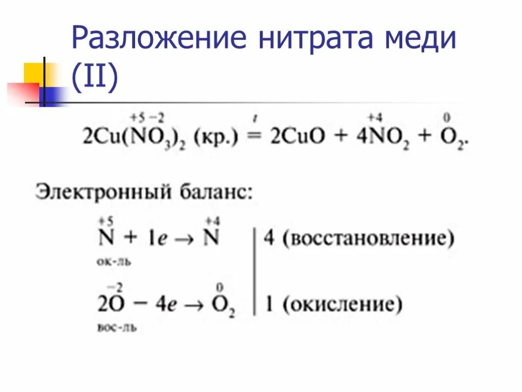 Cu no3 2 равно. Разложение нитрата меди. Разложении нитрата меди(II). Разложение нитратов. Разложение нитрата меди 2.