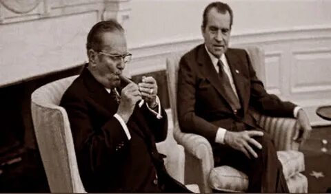 Yıl 1971 Sırp lider Beyaz Sarayda #serbia #tito.