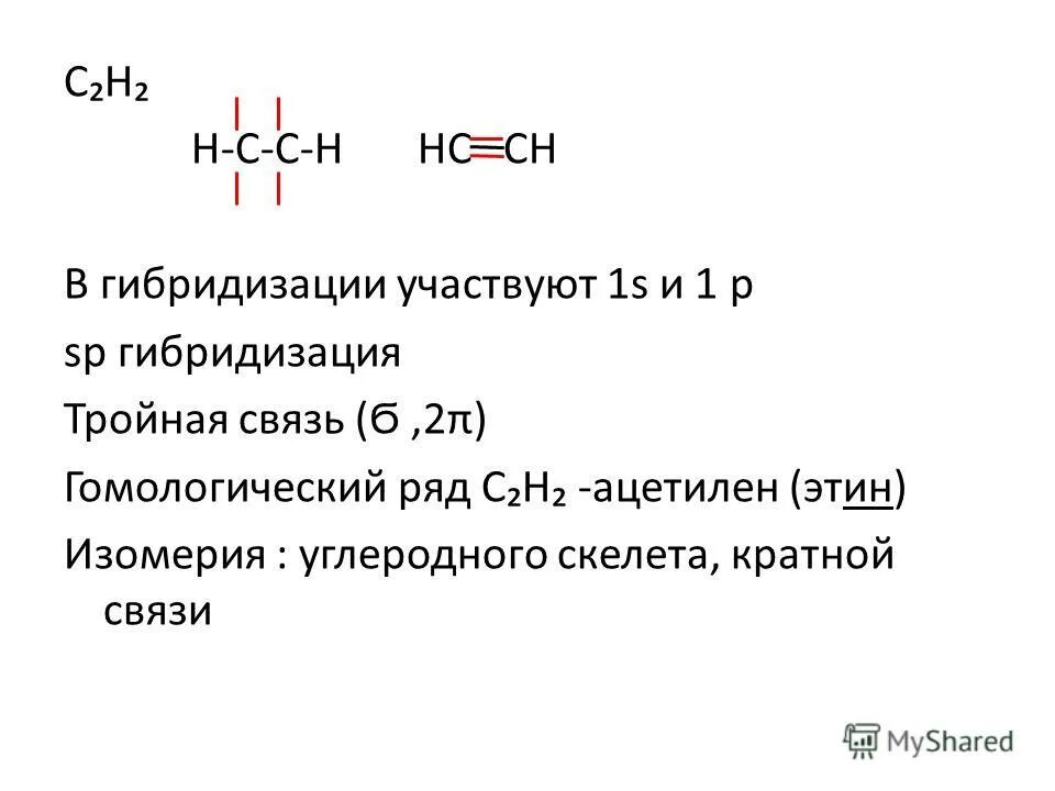 Сгорание алкина