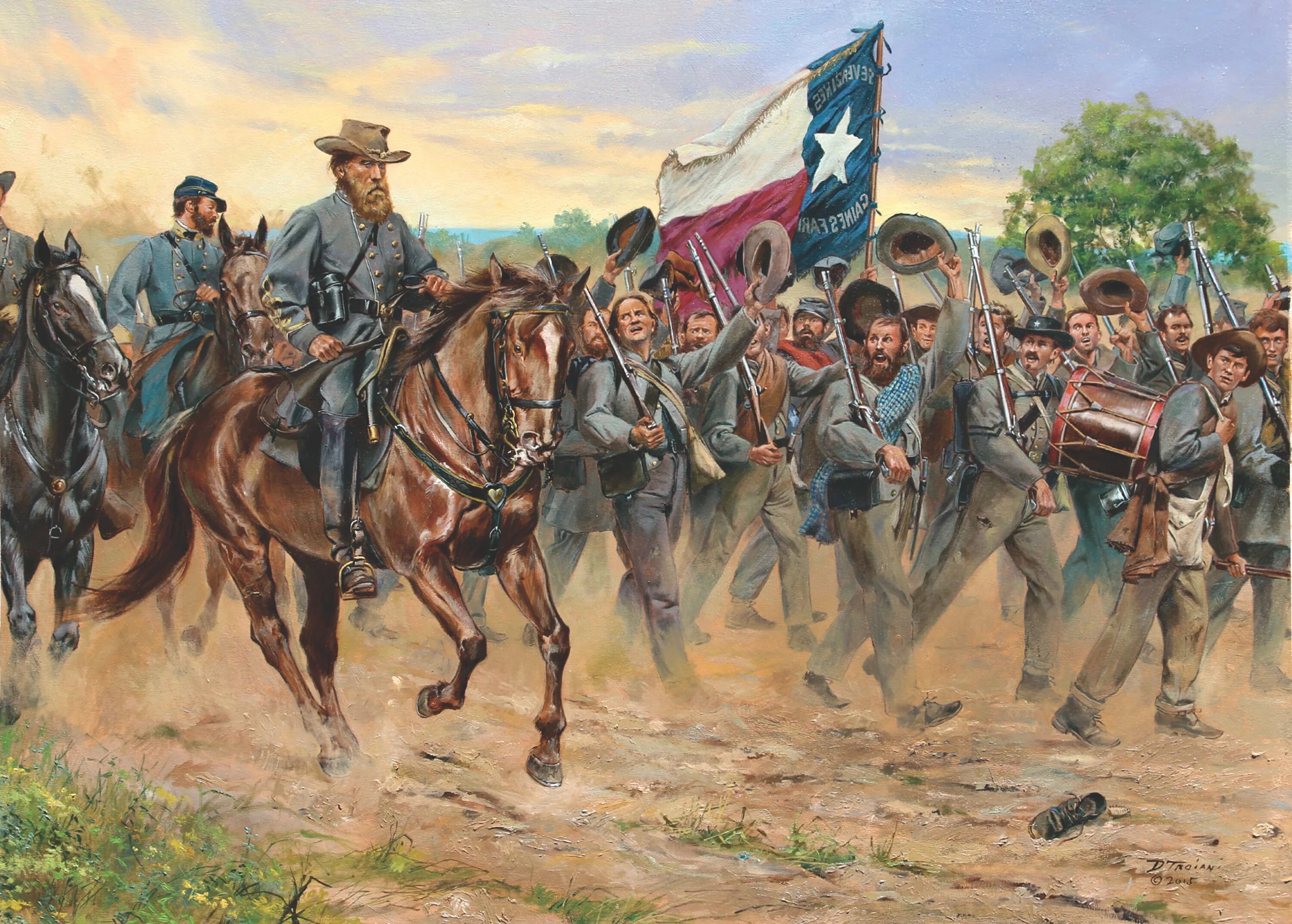 Дон Трояни картины гражданской войны. Армия США В гражданской войне 1861-1865.