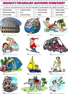 Holidays worksheets