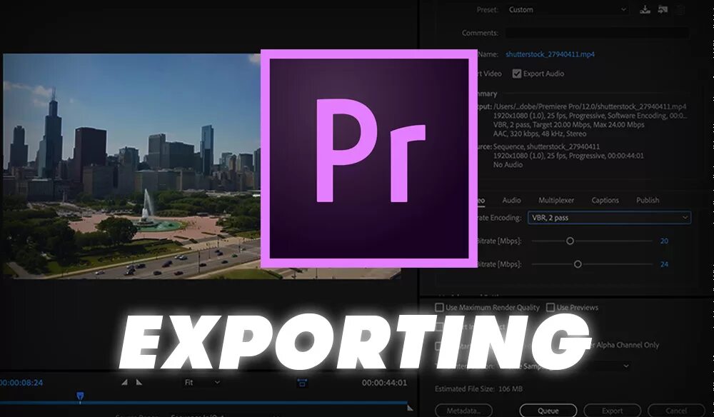 Adobe premiere pro как экспортировать. Экспорт видео в премьер про.