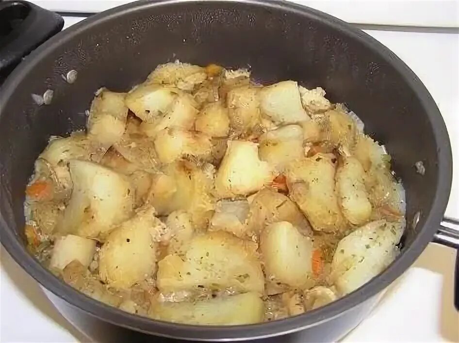Картошка с тушенкой в мультиварке фото Картошка с тушенкой в мультиварке