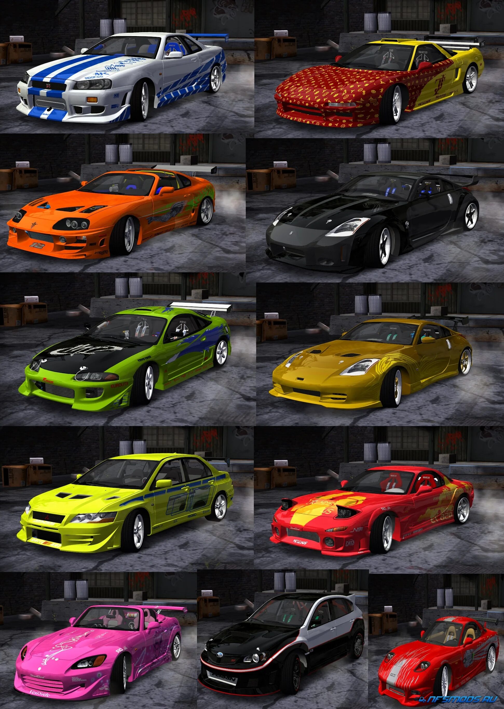 Car Pack for NFS 2005. Пак машин для нфс мост вантед 2005. Нфс мост вантед 2005 машины. Тачки из нид фор СПИД. Машины в игре most wanted