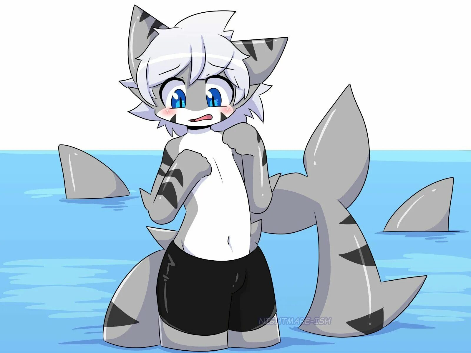 Changed cat. Tiger shark changed. changed tiger shark r 34. changed furry акула. тигровая акула changed.