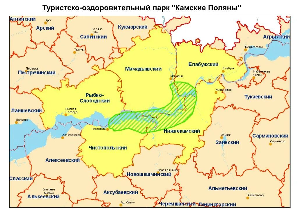 Нижнекамск на карте россии где находится какая. Камские Поляны на карте Татарстана. Туристско-оздоровительный парк Камские Поляны. Заинск на карте Татарстана. Пгт Камские Поляны Нижнекамский район.