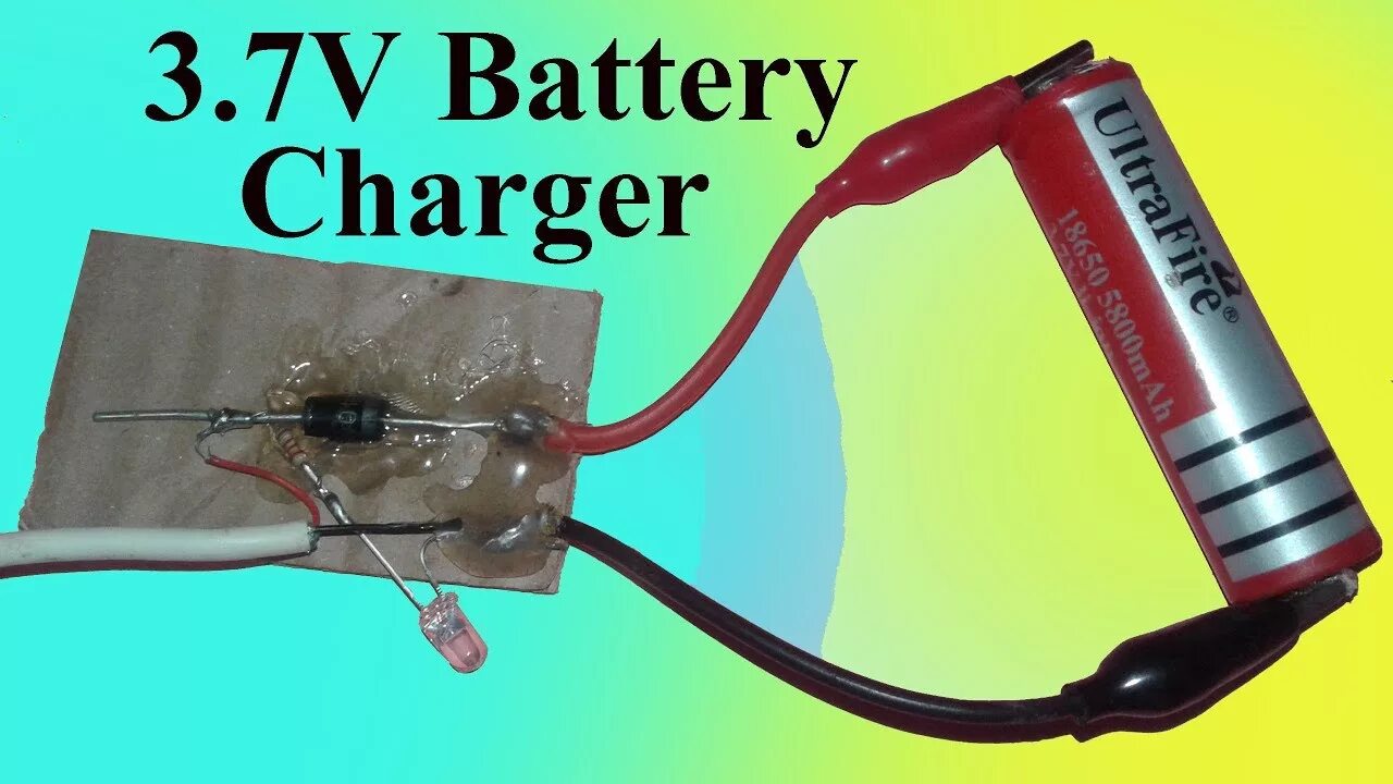 Battery 3,7v. Charger 3.7v -seme. DIY Charger for 12 Volt Battery. Universal Battery Charger ic. To make battery