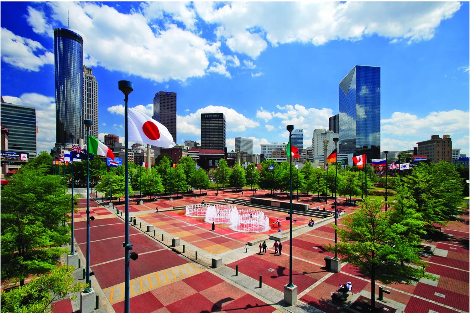 Centennial Olympic Park. Олимпийский парк Атланта. Атланта США парк.