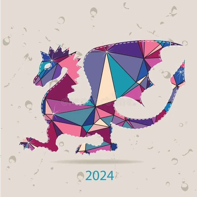 Символ 2024 картинки. Год дракона 2024. Новый год 2024. Новый год 2024 год дракона. Дракон арт из треугольников.