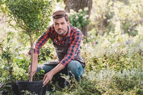 Alex is in the garden