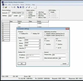 Modbus master