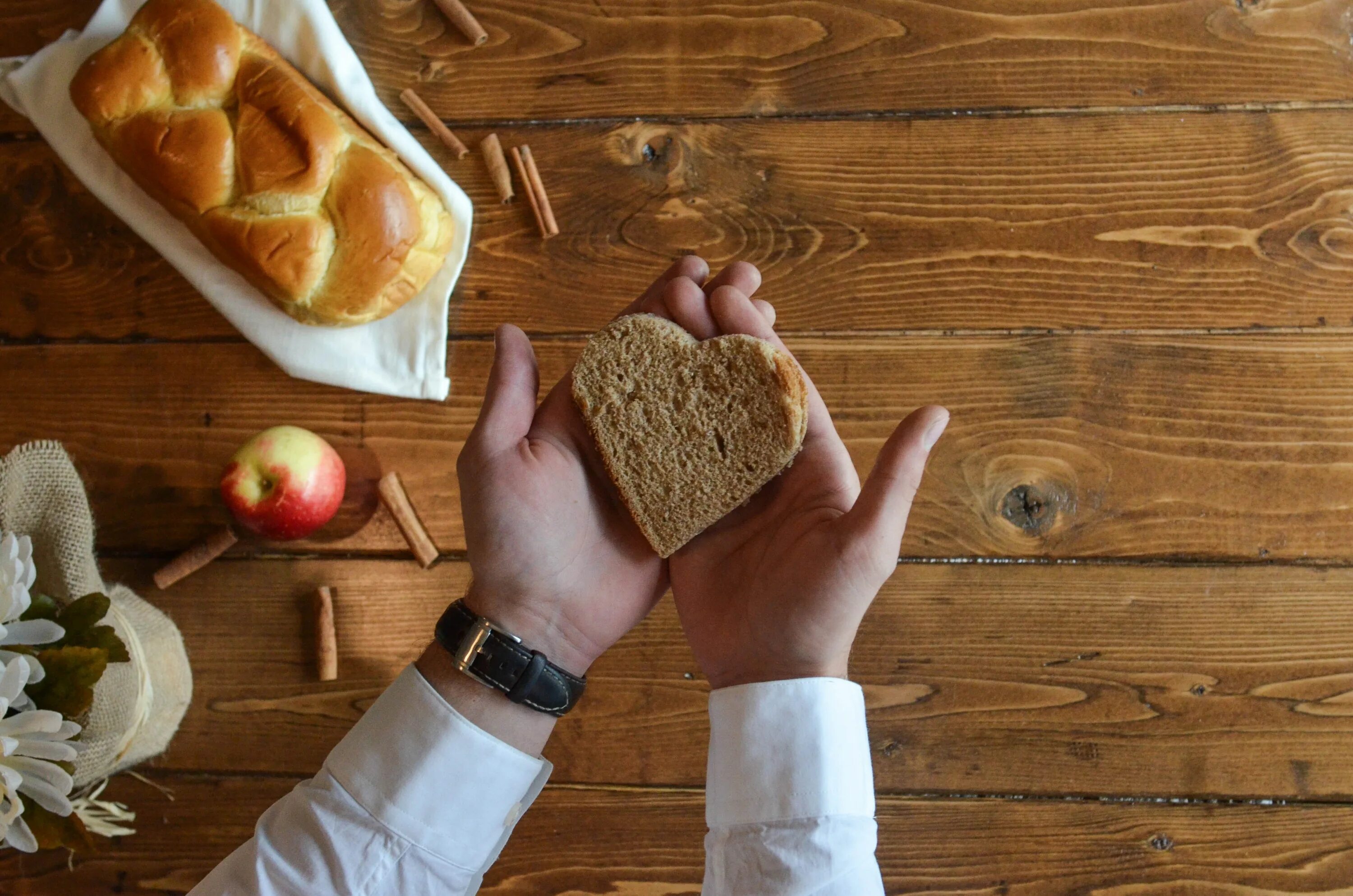 Much bread on the table