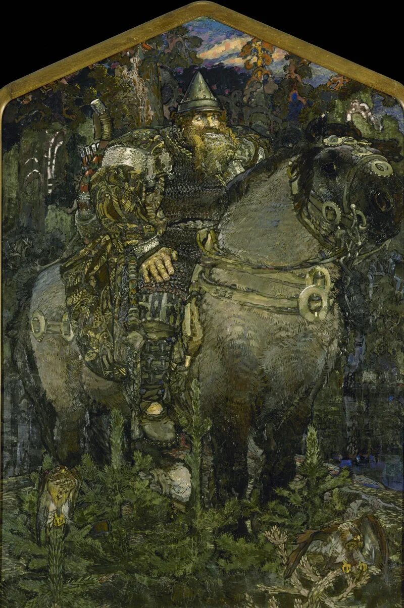 Репродукция картины врубель. М. А. Врубель богатырь. 1898.