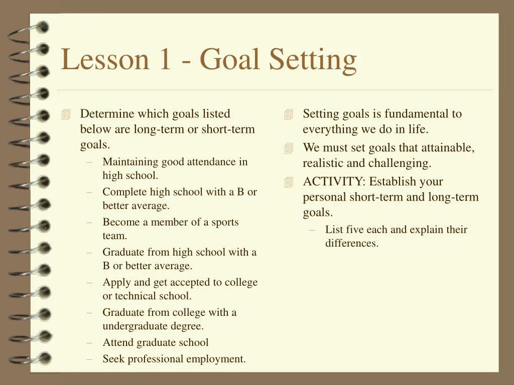 Сеттинг это простыми. Long term goals and short term goals. Lesson goals. Выражение с goal. Goal setting.