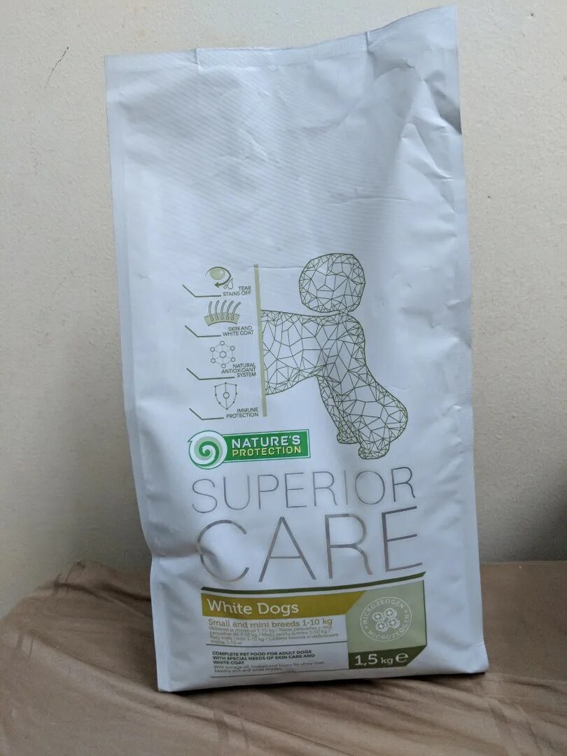 Superior Care корм для собак. Корм для собак Superior Care White Dogs. Superior Care корм для белых собак мелких пород. Роял Канин для бишонов фризе. Natures protection white dogs