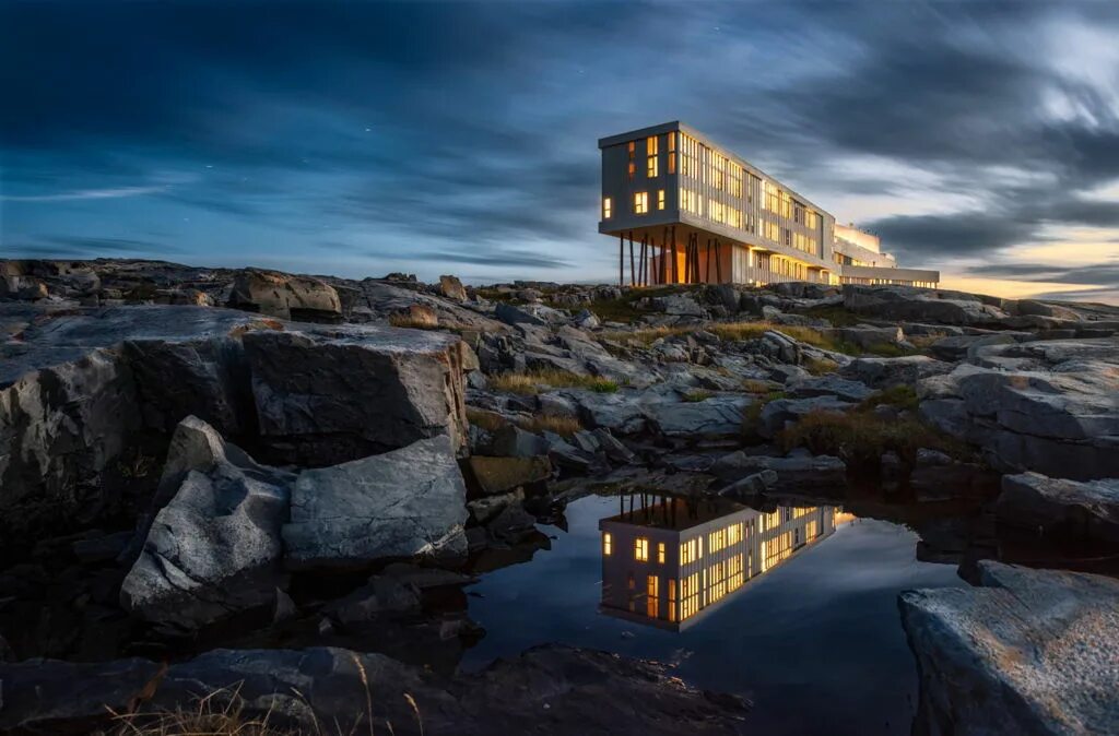 Island inn. Fogo Island Inn. «Fogo Island Inn», Канада. Фого. Fogo Island Flats, Newfoundland.