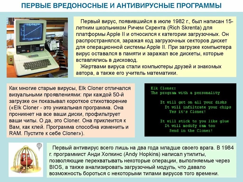 История антивирусов. Презентация на тему вредоносные программы. Первые антивирусные программы. Первые вредоносные и антивирусные программы. Первые вирусы и вредоносные программы;.