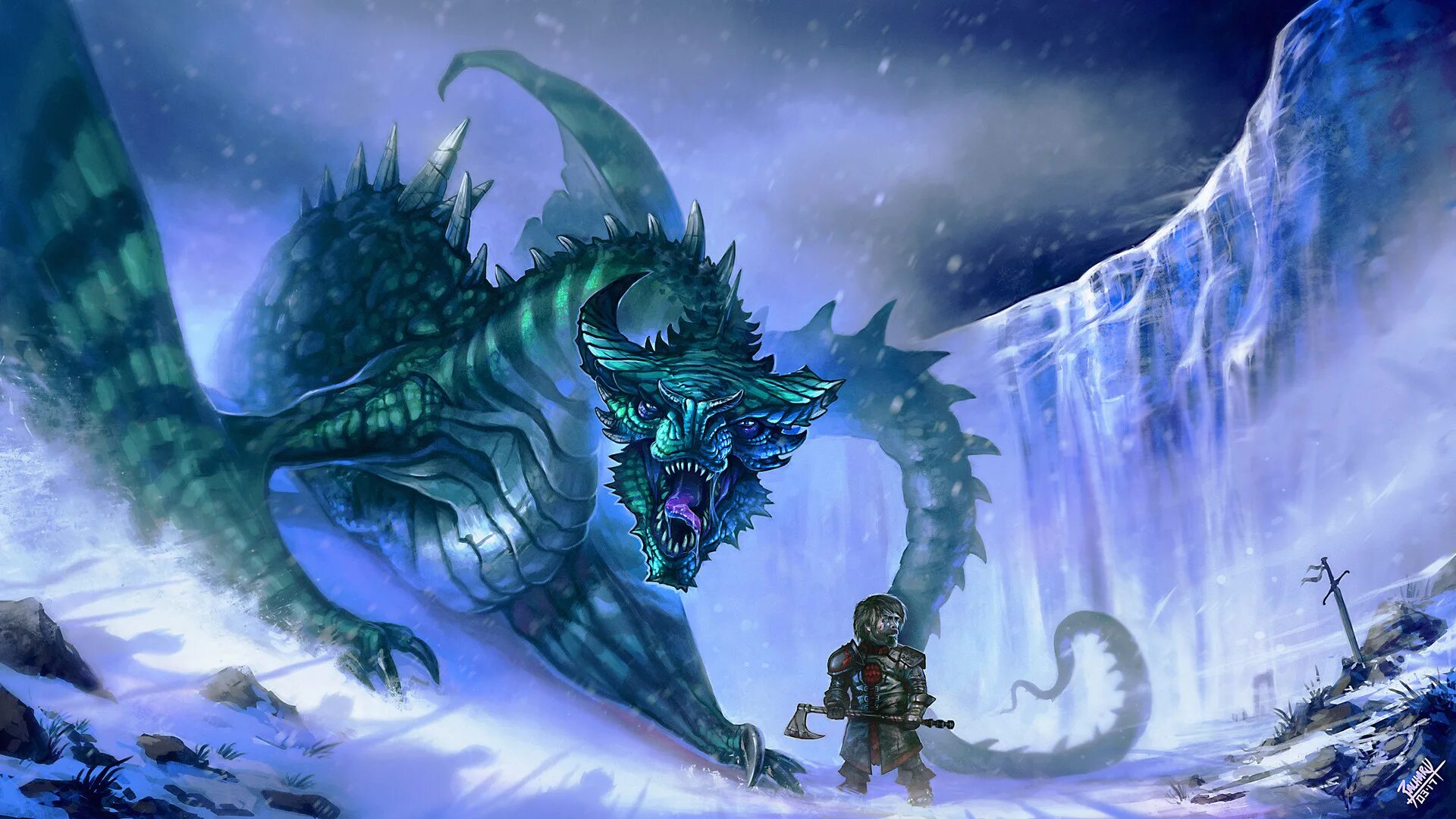 Развод под новый год или драконам. Медиум–ледяной дракон. Ледяной дракон варзон. Дракон льда. Ледяной дракон арт.