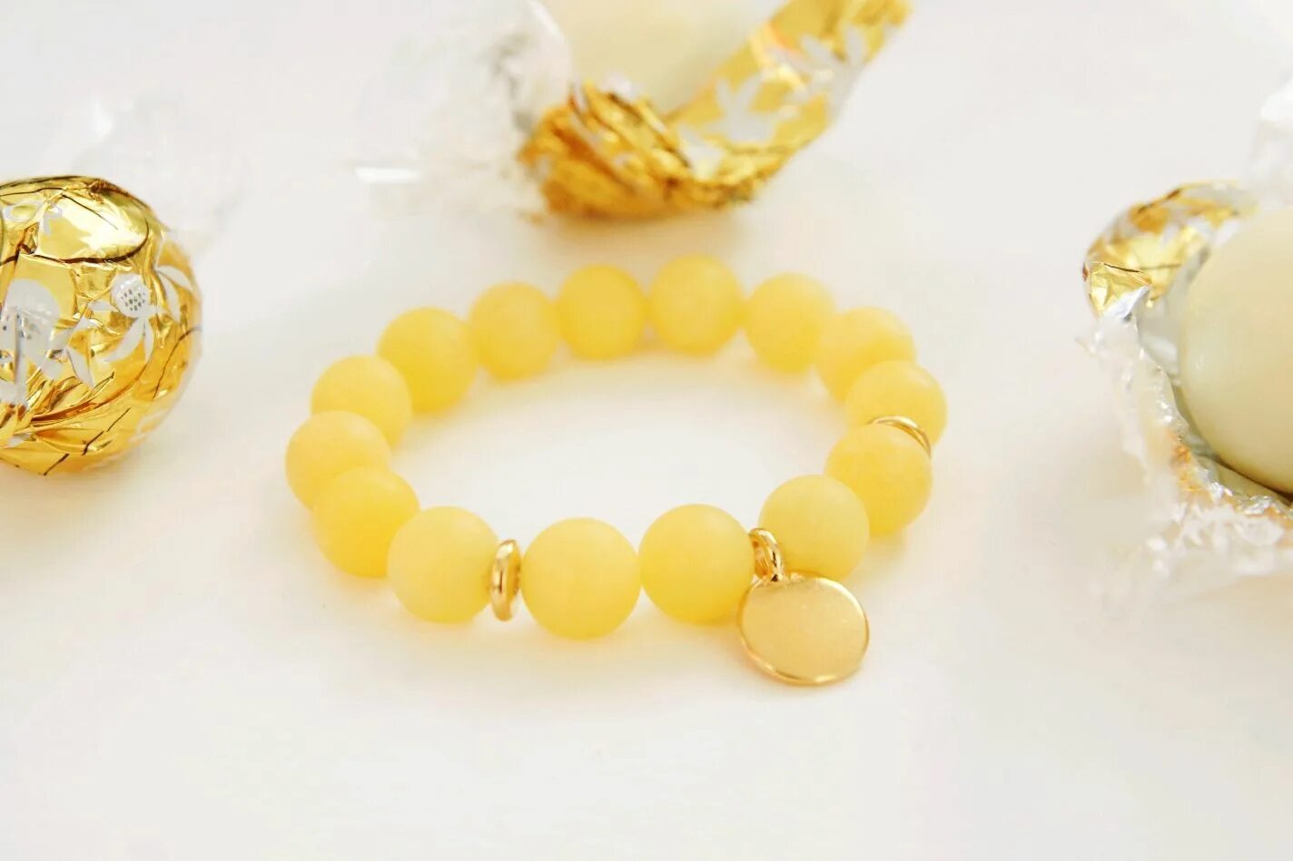 Желтые браслеты фото BUY Handmade unique accessory seed beaded bijouterie bracelet designer present 1
