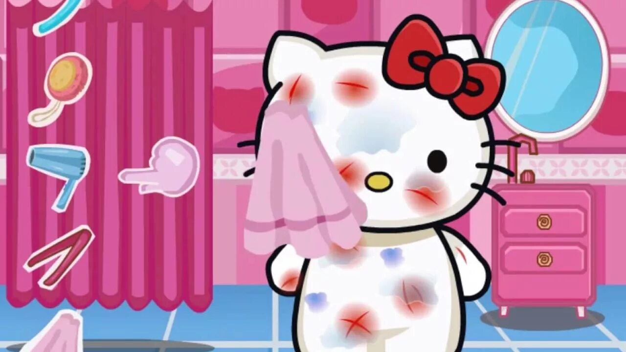 Игра Хелло Китти. Игры Хелло Китти для девочек. Hello Kitty игра салон. Игра девочка идет. Хэллоу игра