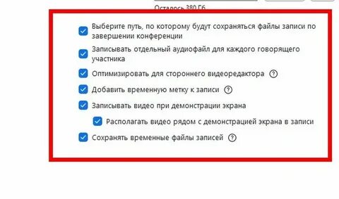 Записать конференцию