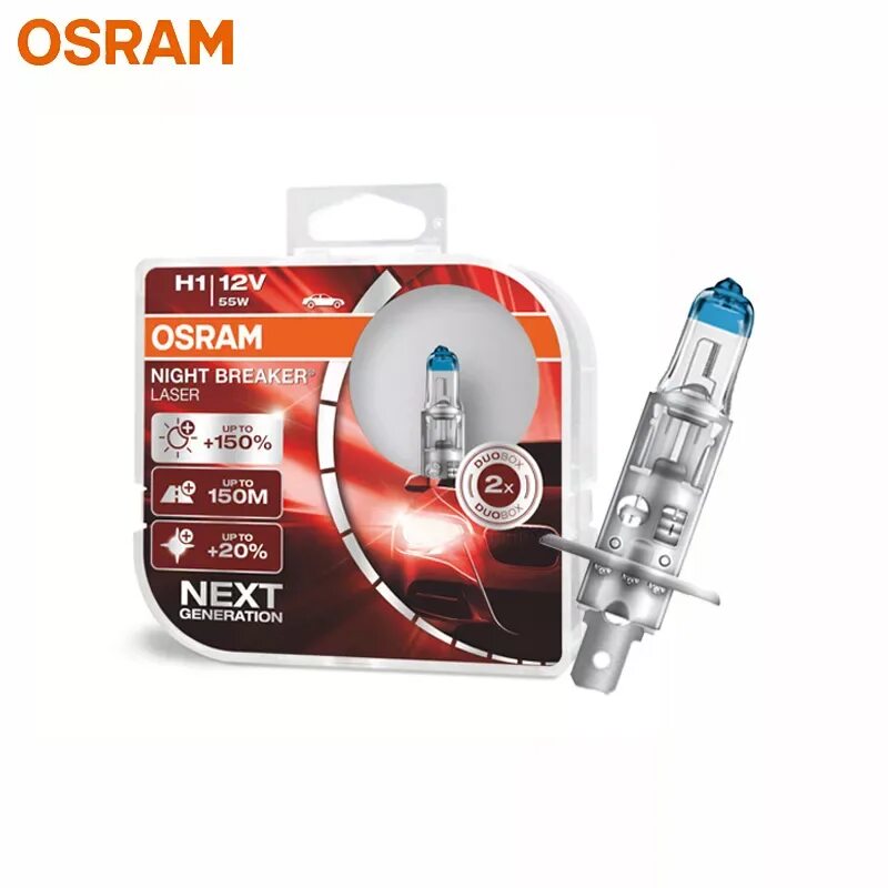 Osram Night Breaker Laser +150. Osram Night Breaker Laser h11. Osram Night Breaker Laser h1. Osram Night Breaker Laser 130% h1 64150 NBL HCB.