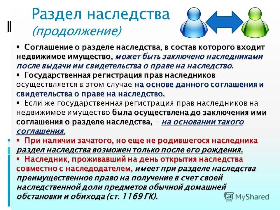 Спор между наследниками. Раздел наследственного имущества. Соглашение по разделу наследства. Порядок раздела наследства. Порядок раздела наследства между наследниками.