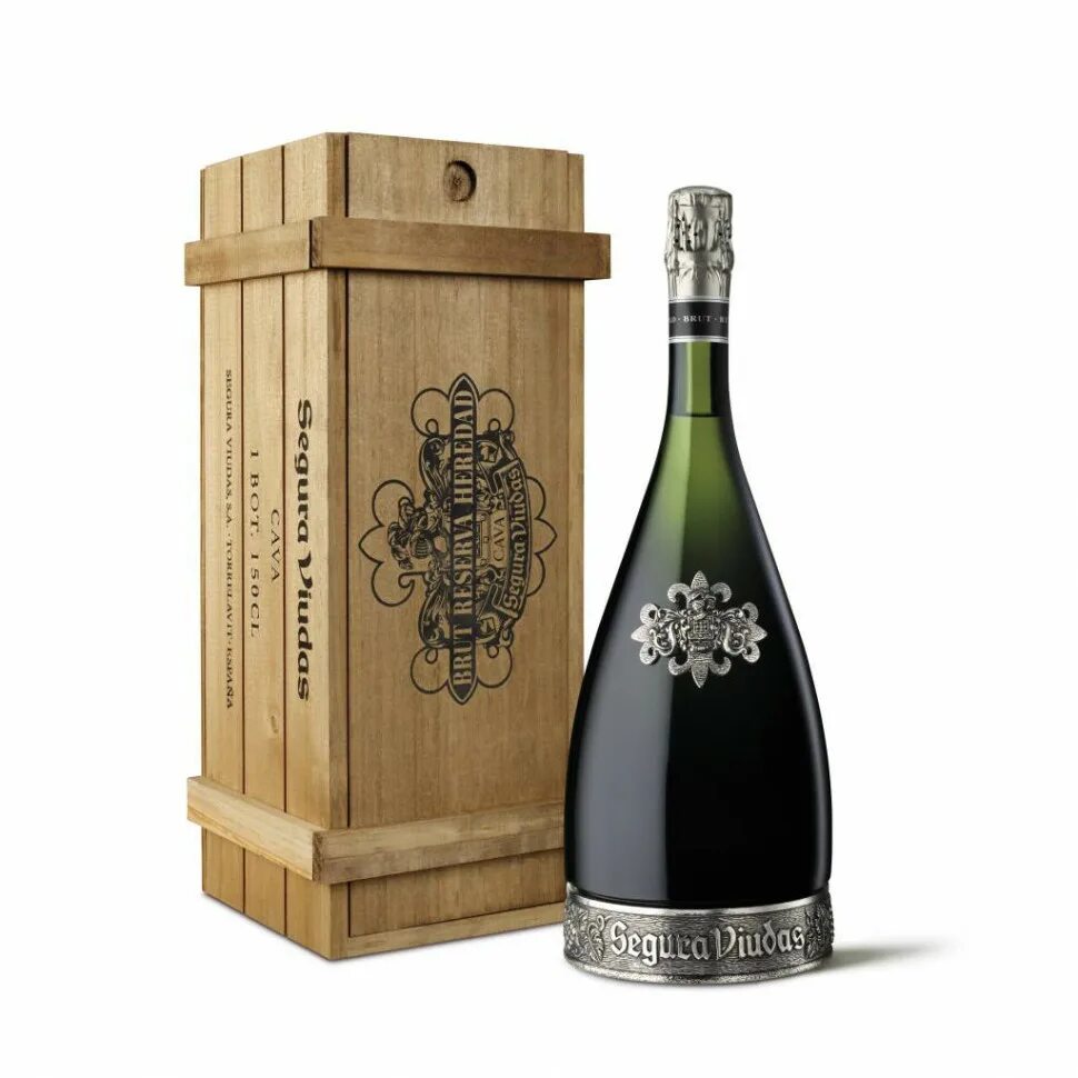 Шампанское Cava segura Viudas Brut. Игристое вино segura Viudas Cava Brut reserva 1.5 л. Сегура Виудас кава брют Ресерва Эредад в деревянной коробке 1.5 литра. Шампанское в деревянном ящике.