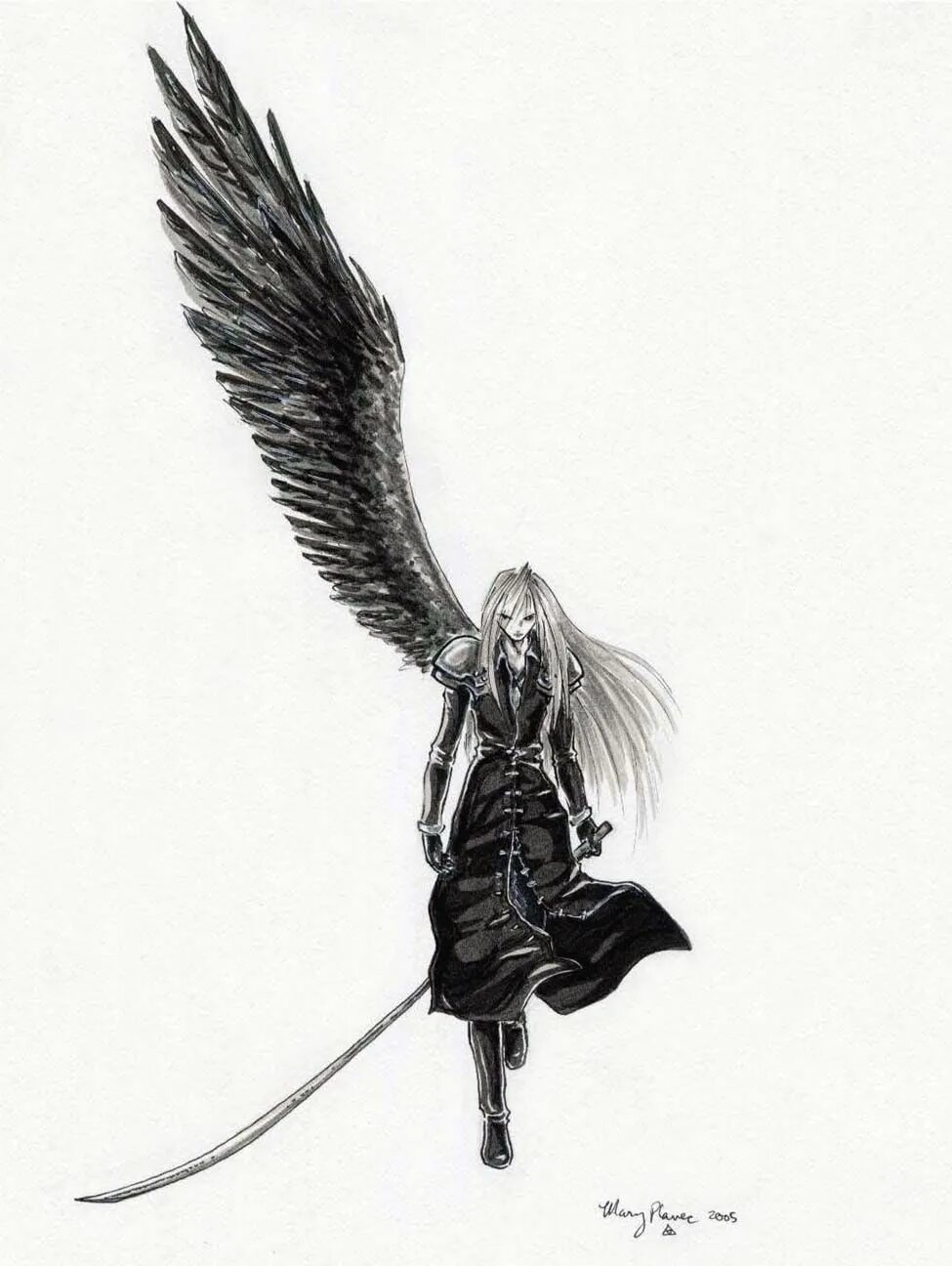 Однокрылый ангел Сефирот. Сефирот Final Fantasy Крылья. Сефирот Final Fantasy тату. One winged angel