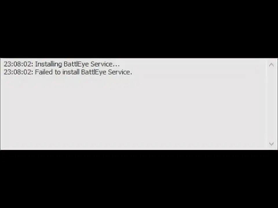 Failing to install battleye service. Failing to install battleye service