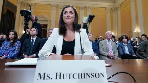 Cassidy Hutchinson, former aide to Trump White House chief of staff Mark Me...