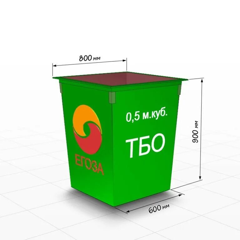 Размер контейнера 0,75 куб.м.. Емкости контейнера ТБО. 650 0 8