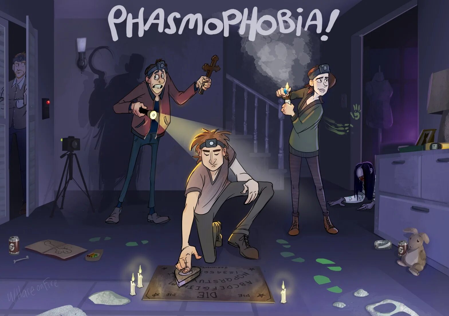 Фазмофобия стим. Phasmophobia арты. Фазмофобия арт.